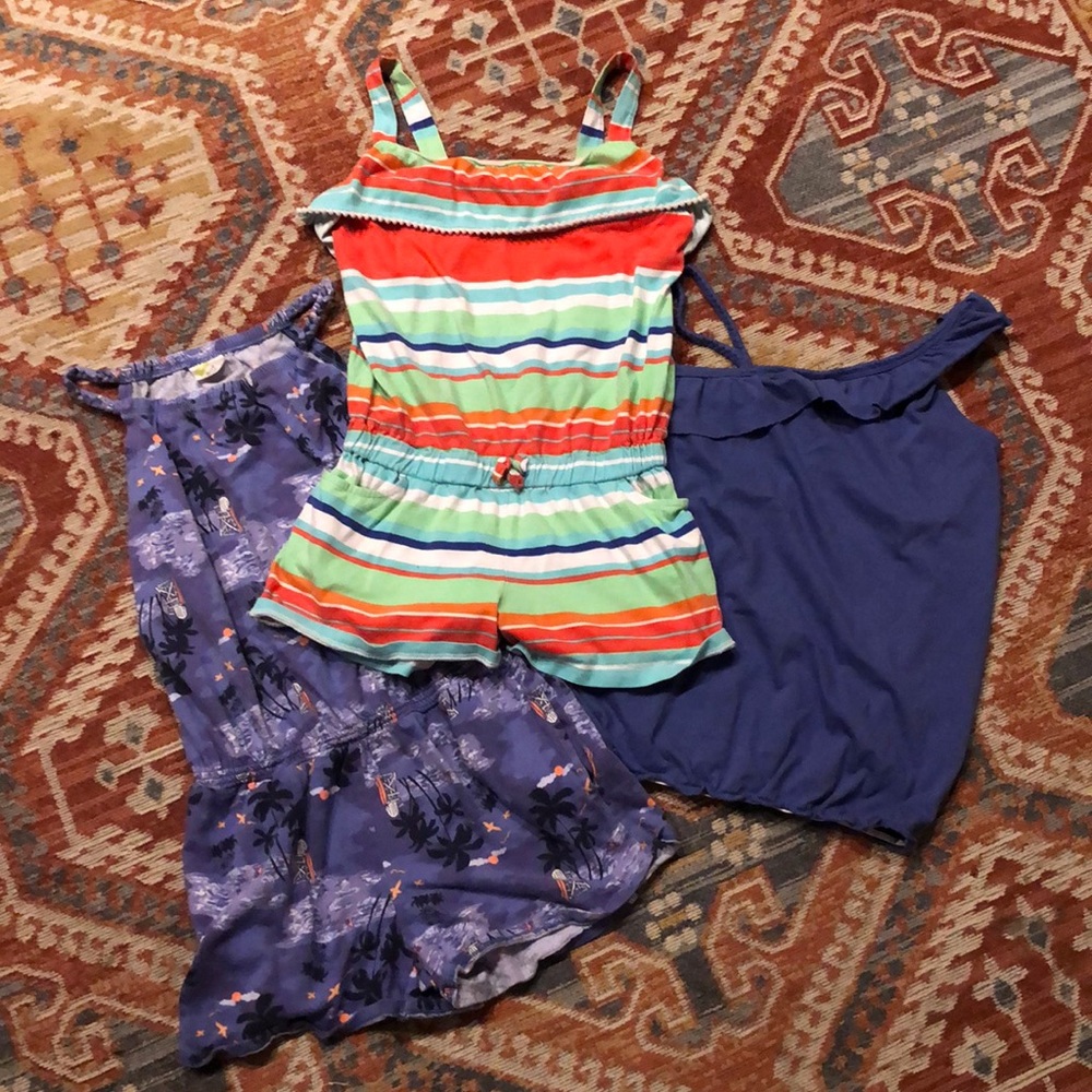 Girls rompers and shirt
